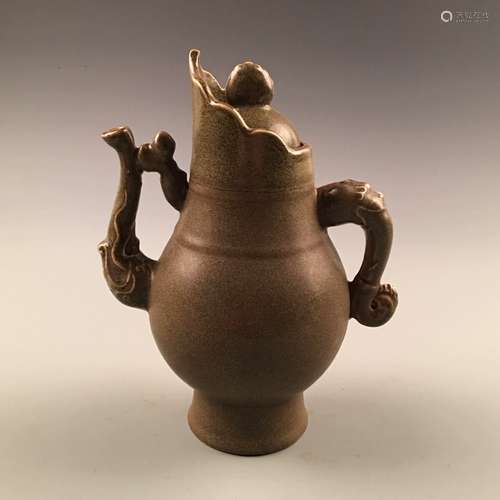 Chinese Tea Dust-Glazed Pitcher