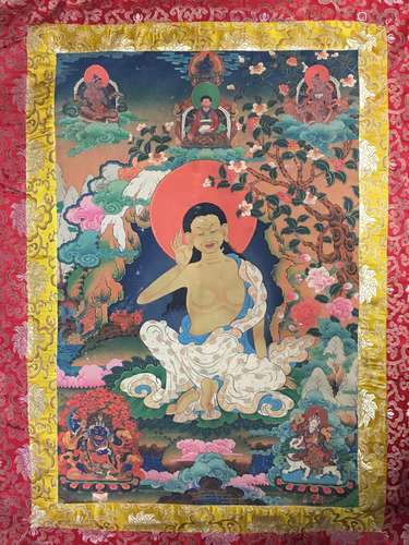 Chinese Thangka on Silk