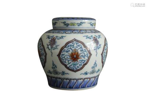 A Chinese Dou-Cai Porcelain Jar