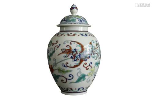 A Chinese Dou-Cai Porcelain Jar