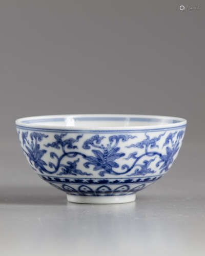 A Chinese  blue and white bowl