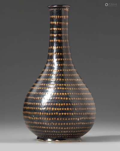 A Chinese Jizhou-type black ground spotted vase