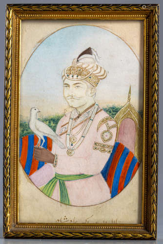 A Mughal miniature of a prince