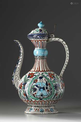 An Iznik-style pottery ewer