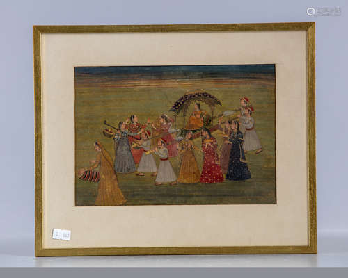 An Indian miniature painting