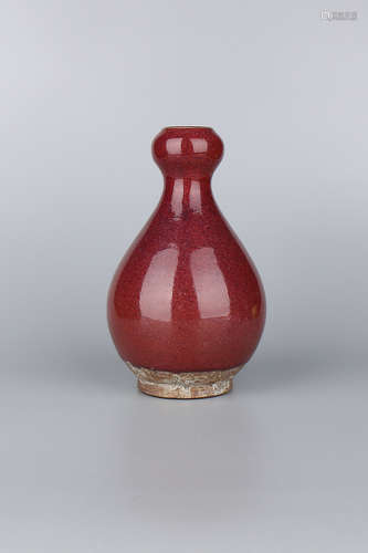 A Chinese Red Glazed Porcelain Vase