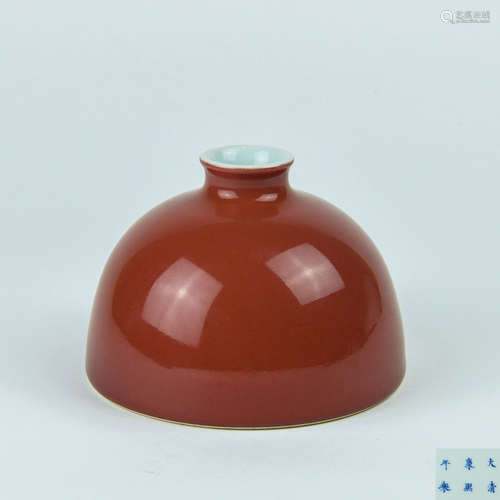 A Chinese Red Glazed Porcelain Vase