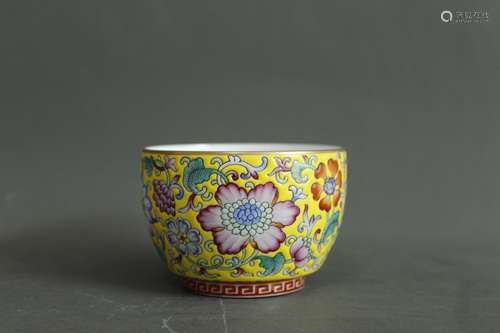 A Chinese Famille-Rose Porcelain Cup