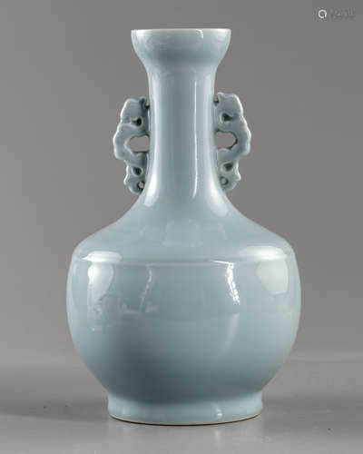 A Chinese celadon bottle  vase