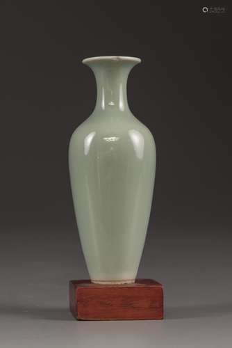 A small Chinese celadon vase