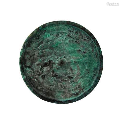 A Chinese Bronze Mirror