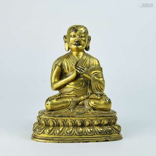 A Chinese Gilt Bronze Buddha