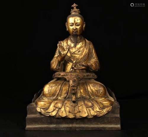 Gilt Bronze Figure Of Buddha