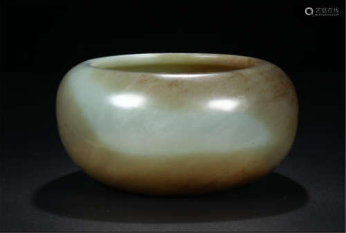 CHINESE CELADON JADE WATER POT