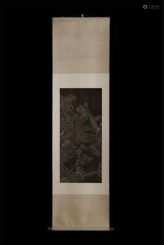 CHINESE SCROLL PAINITNG OF MOUNTAIN VIEWS