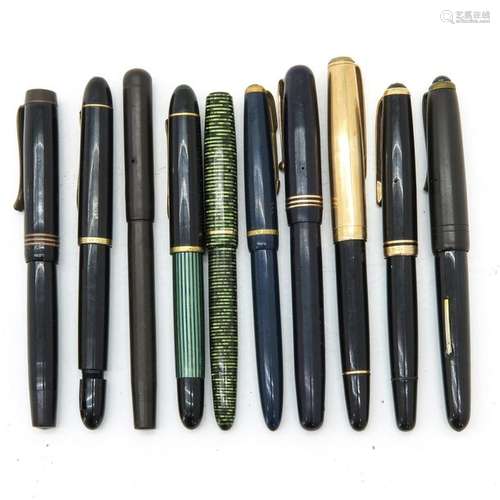 A Collection of Vintage Fountain Pens