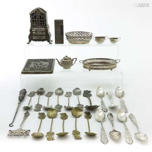 A Diverse Collection of Miniatures and Cutlery