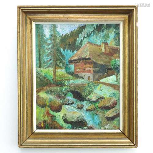 An Oil on Board Signed W. Helbig