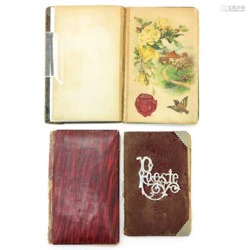 Three Antique Poetry Books