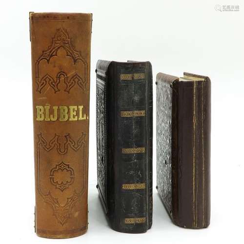 Two Antique Photo Albums and Antique Bible