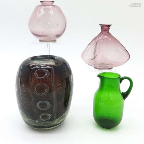 A Collection of Leerdam Glass Work