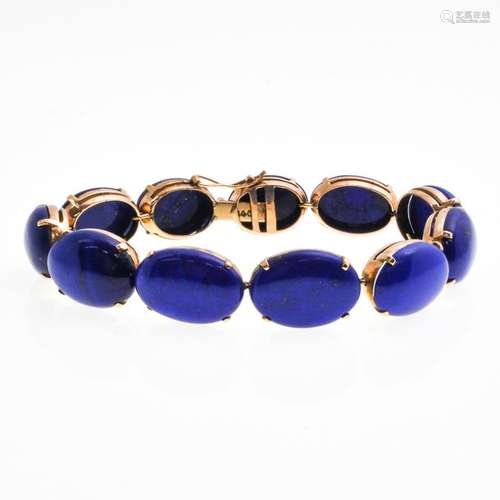 A 14KG Ladies Lapis Lazuli Bracelet