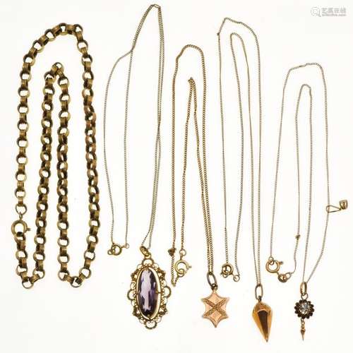 A Diverse Collection of 14KG Jewelry