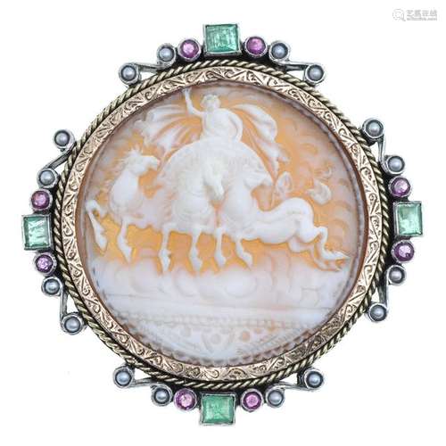 A Beautifully Carved Antique Cameo Brooch