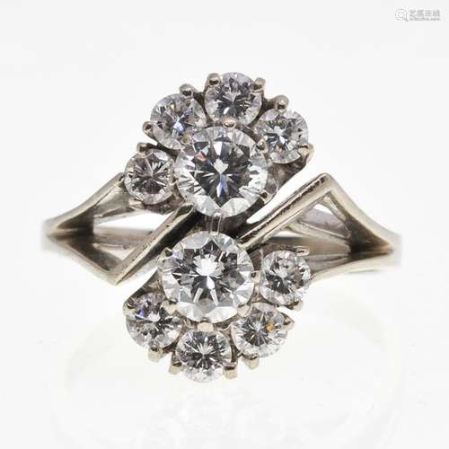 A Ladies Diamond Ring Over 1 Carat Total Weight