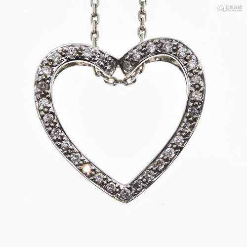 A Ladies 18KG Necklace with Diamond Pendant