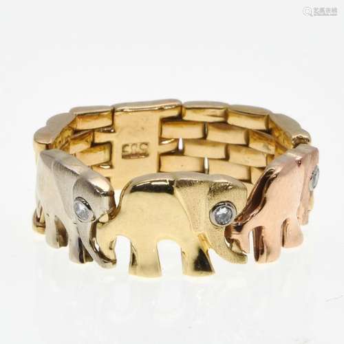 A 14KG Ladies Elephant Ring