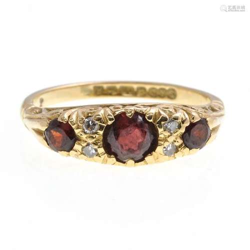 An 18KG Ruby and Diamond Ring