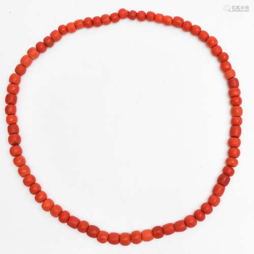 A 19th Century Red Coral Necklace