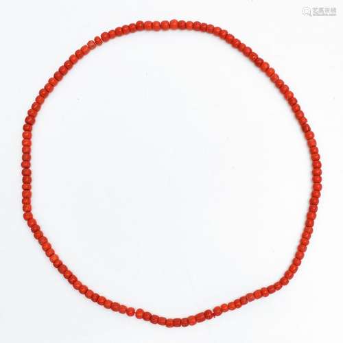 A 19th Century Red Coral Necklace