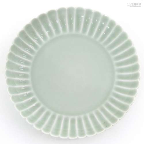 A Celadon Decor Dish