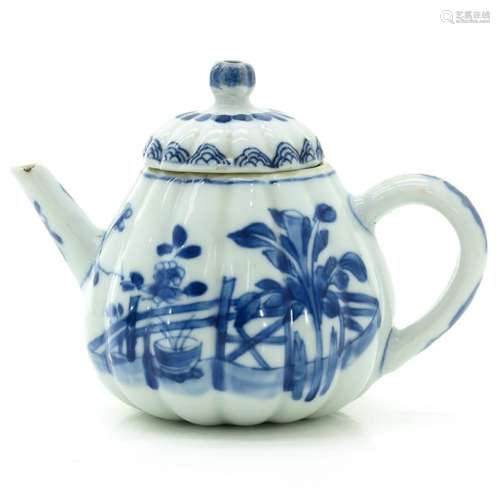 A Blue and White Decor Teapot