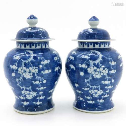 A Pair of Temple Jars