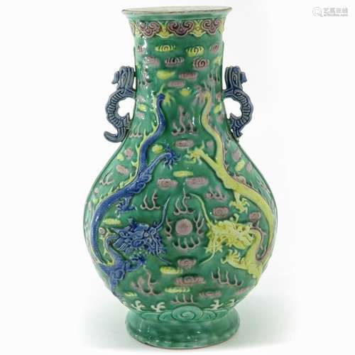 A Polychrome Decor Vase