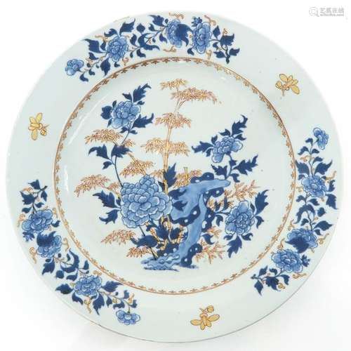 A Blue and White Decor Charger