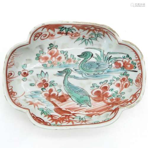 A Small Polychrome Decor Tray