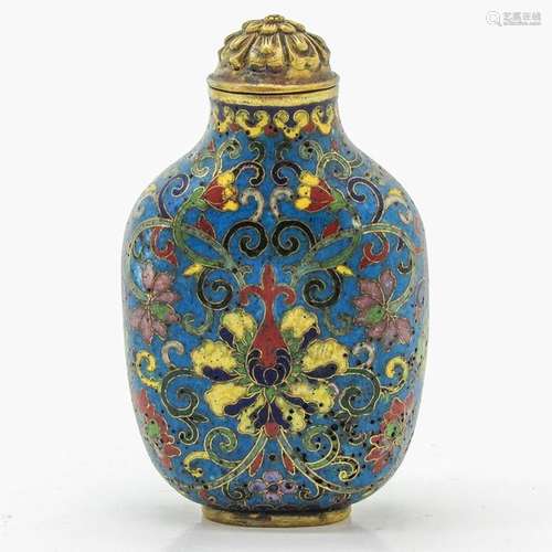 A Cloisonne Snuff Bottle