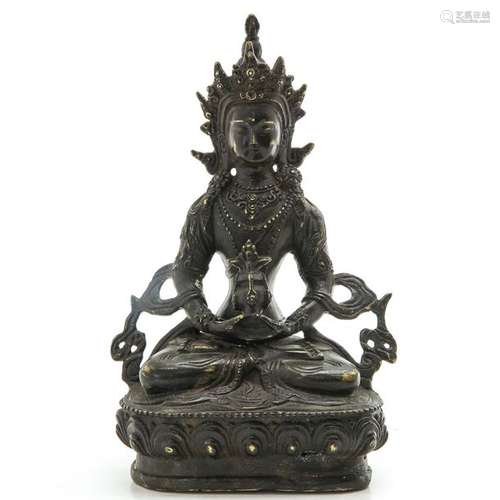 A Bronze Buddha Sculpture