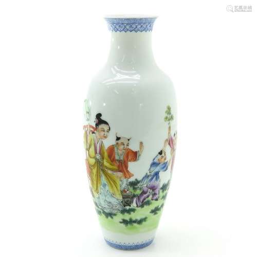 A Polychrome Decor Vase