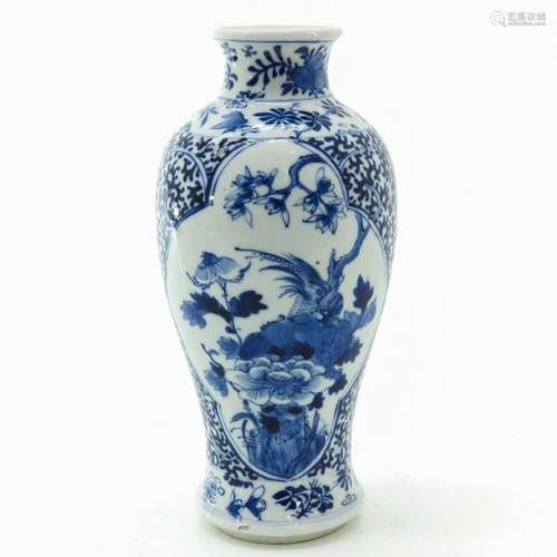 A Blue and White Decor Vase