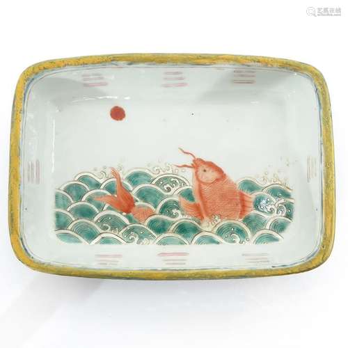 A Polychrome Decor Tray