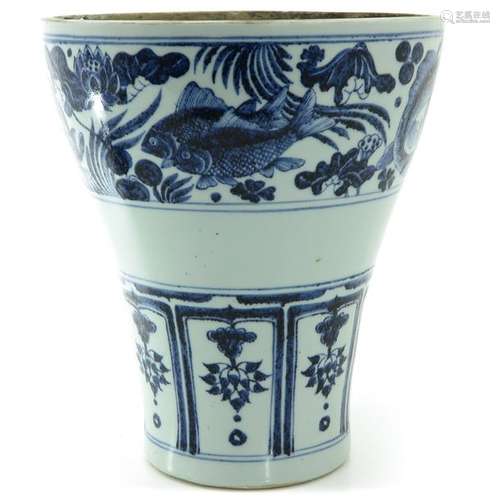 A Blue and White Vase