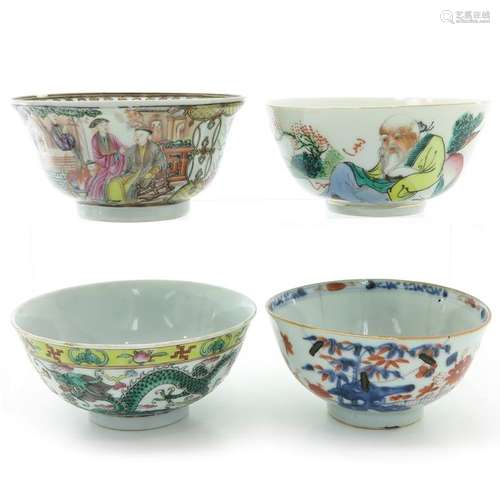 Four Polycrome Decor Bowls