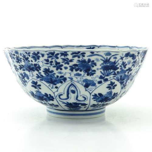 A Blue and White Decor Bowl