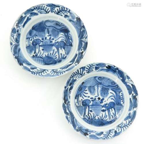 A Pair of Ming Plates