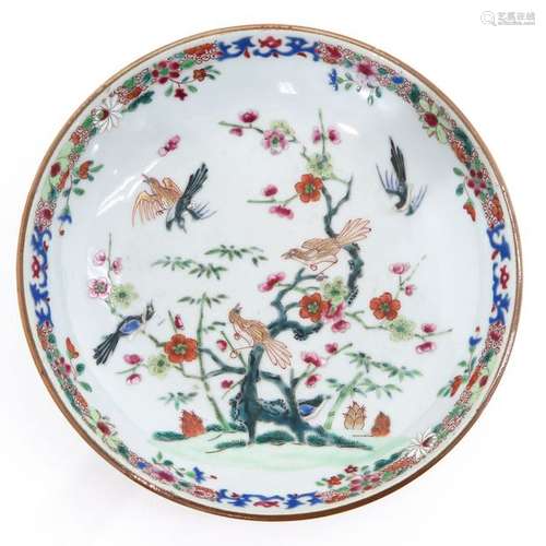 A Famille Rose Decor Dish